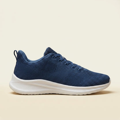 BNB-1122 Stride Pro Export-Grade Running Sneaker Navy Blue — Side Profile | Ben Nevis Bangladesh