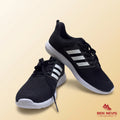 BNB-1104 Stride X Export-Grade Running Sneaker Black White — Front View | Ben Nevis Bangladesh