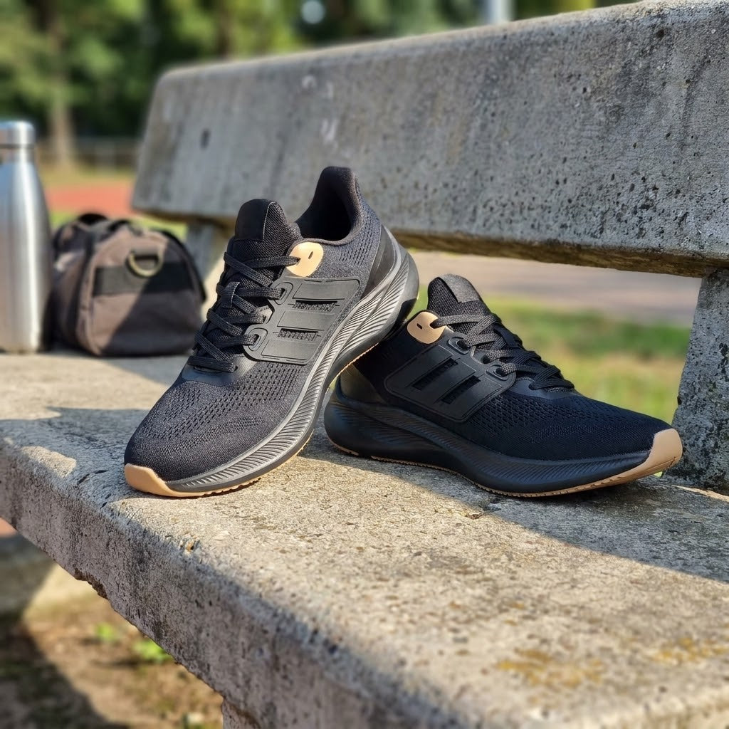 BNB-1124 Stride Pro Black | Export-Grade Running Sneaker